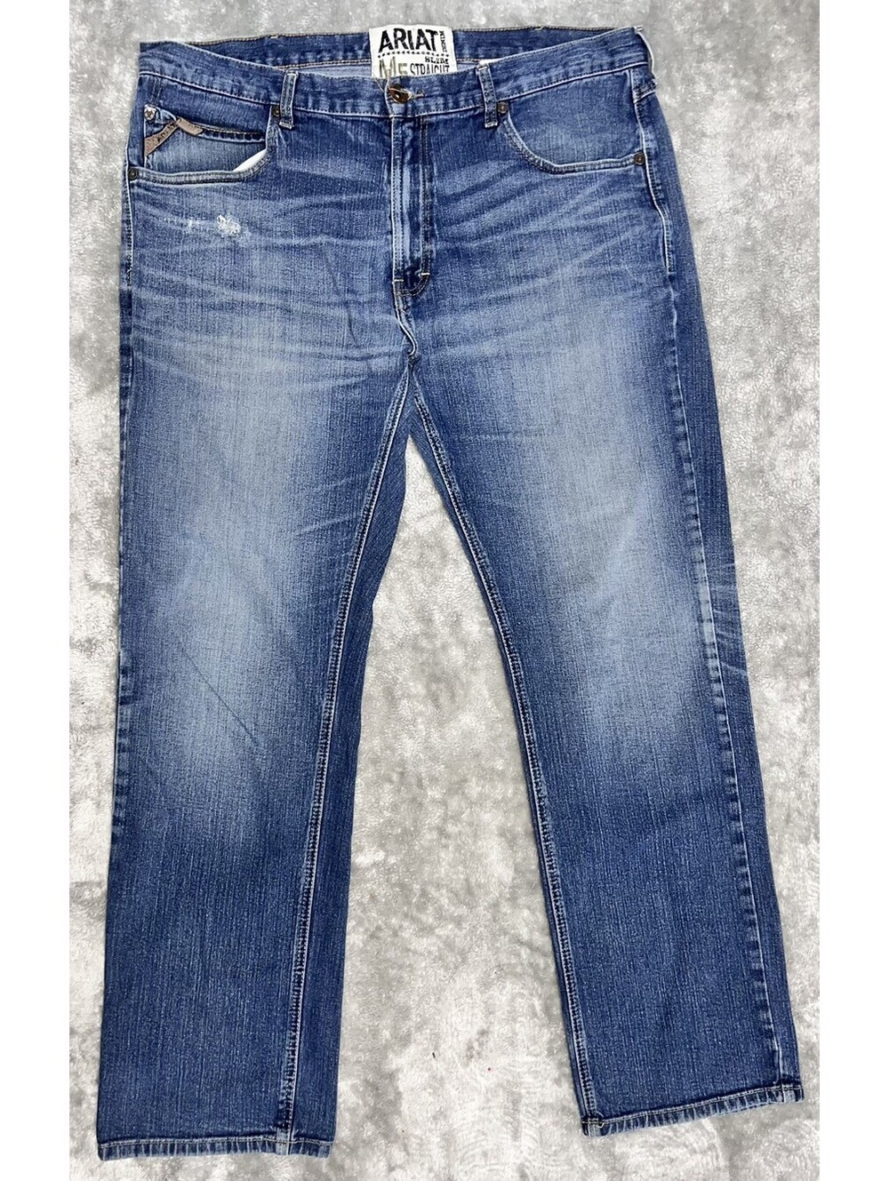 Ariat Jeans Mens Fits 40/32 Slim Straight M5 Remming Ford Stackable Cowboy